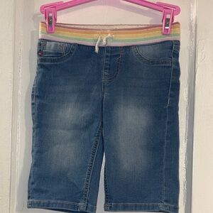 Vigoss Denim Shorts with Multicolor Waistband